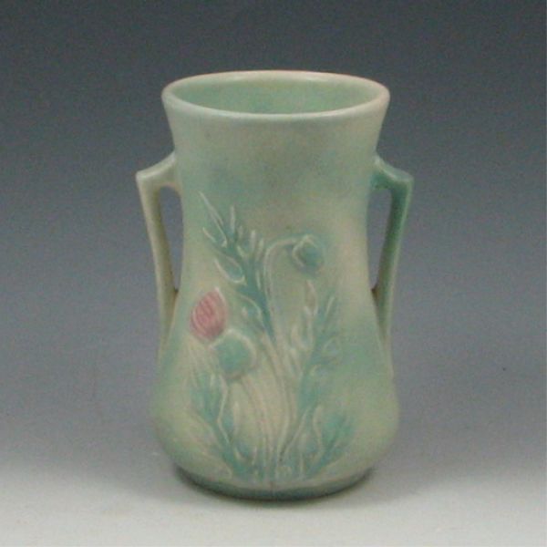 Hull Thistle Vase green marked #52 -