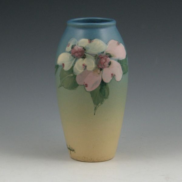 Weller Hudson floral vase signed 144452