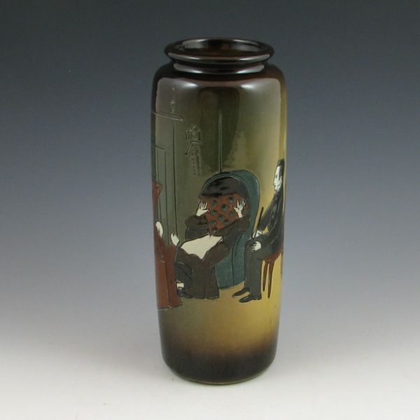 Weller Dickensware vase with gloss 14445c