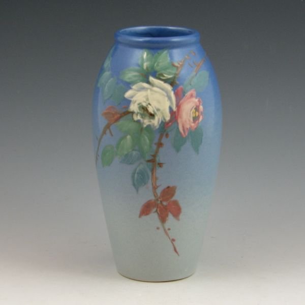 Weller Hudson vase with white and pink