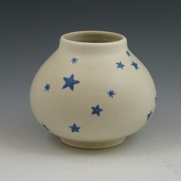 Weller Stellar vase with blue stars