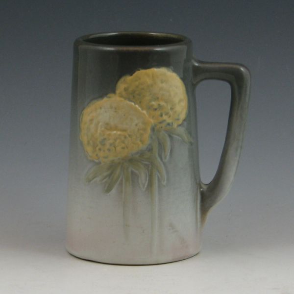 Weller Etna mug with yellow mums. Marked