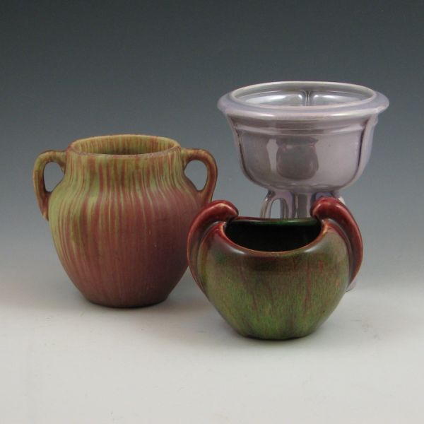 Three Weller vases including Fruitone 1444c4