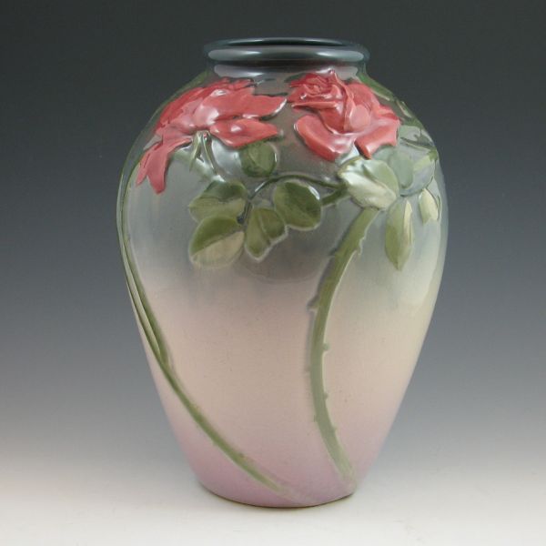 Large Weller Etna vase with bold 1444cb