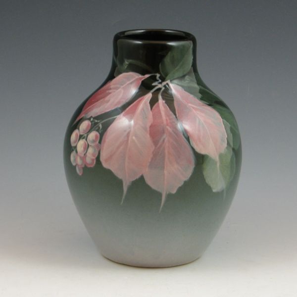 Weller Eocean vase with pink Virginia 1444d4
