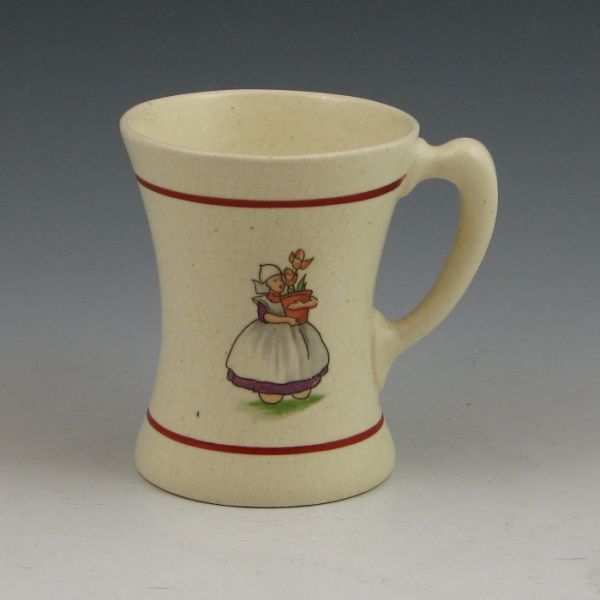 Roseville Dutch Creamware mug a