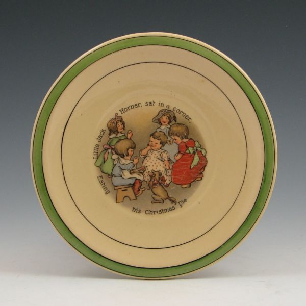 Roseville Nursery Rhyme plate with 14453a