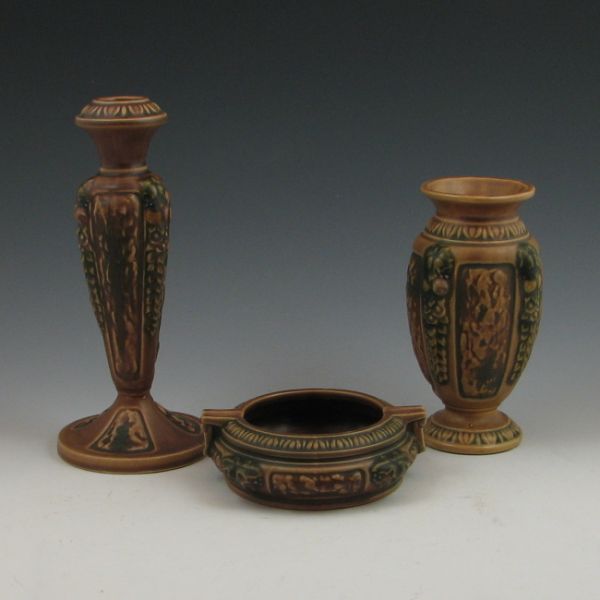 Roseville Florentine three-piece grouping