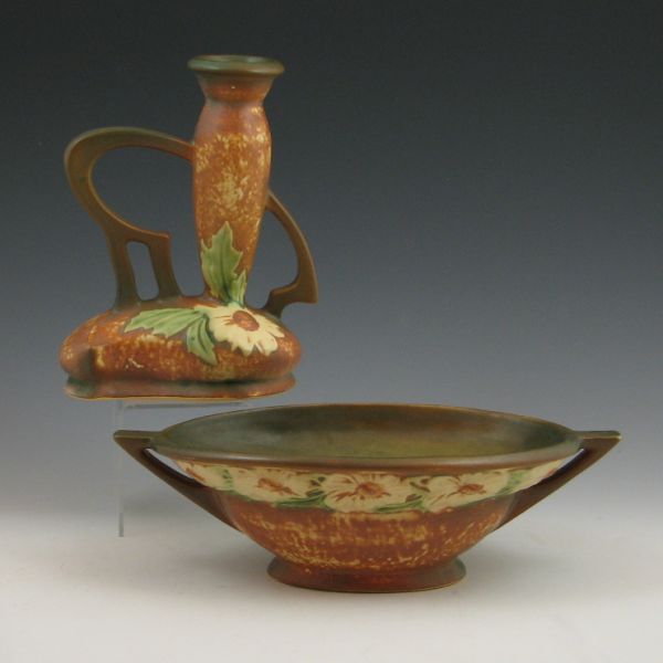 Roseville Dahlrose 77-7'' bud vase
