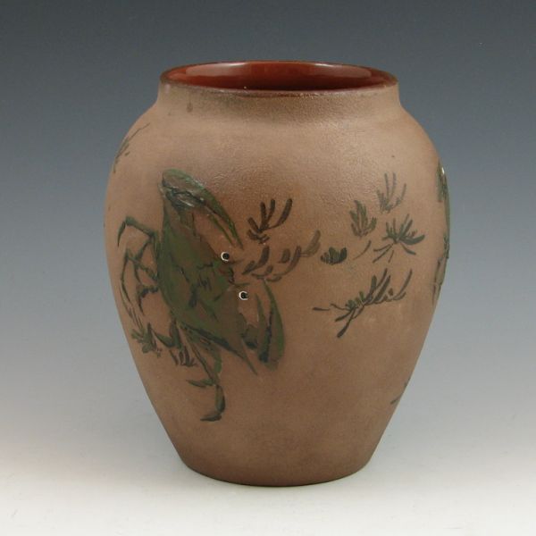 Rookwood vase from 1884 with slip decorated 144594