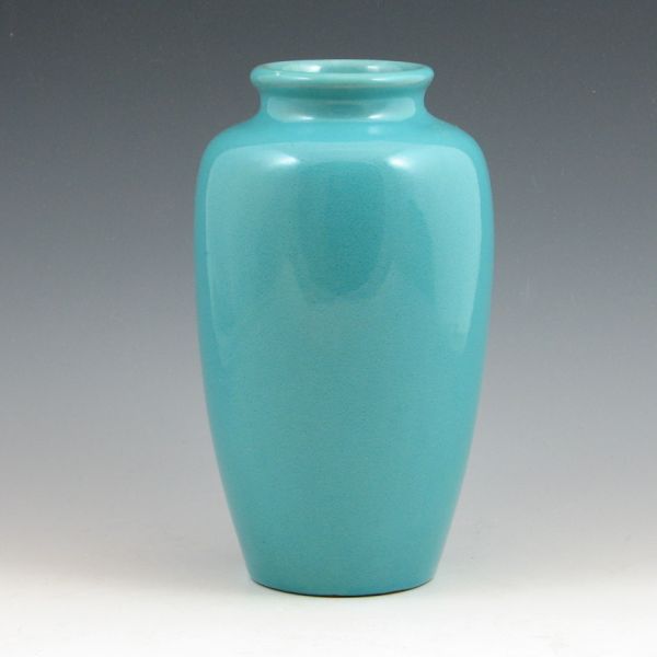 California Faience vase in turquoise 1445b3