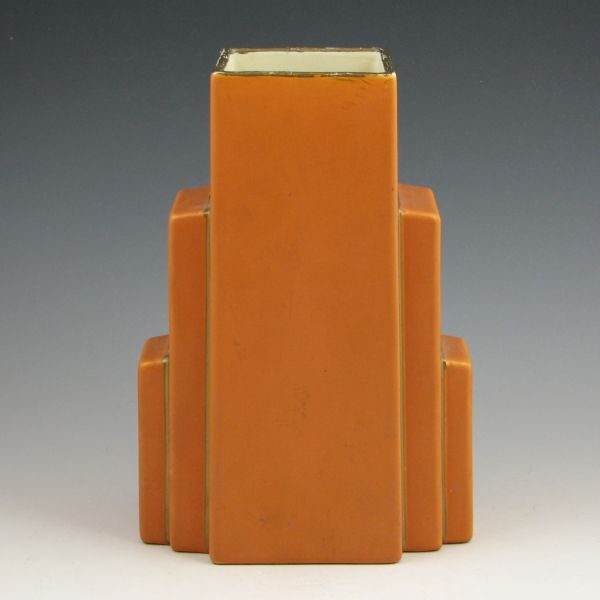 Coors Art Deco vase in matte orange 1445c1