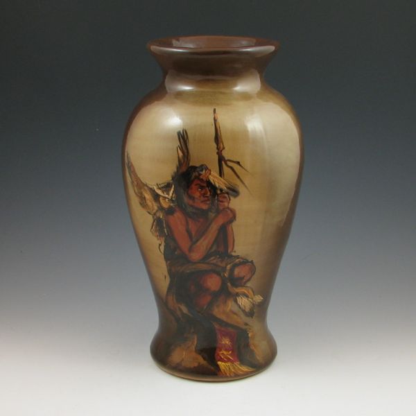 Rick Wisecarver vase with hand painted 1445e2