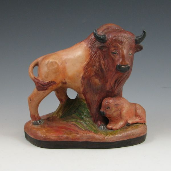 Rick Wisecarver buffalo figurine