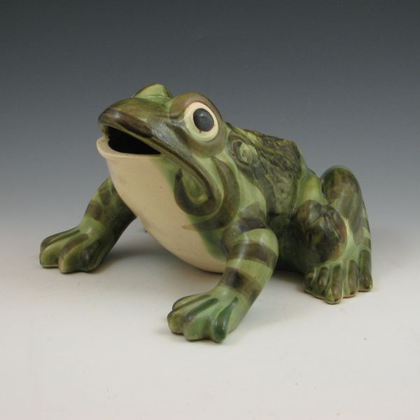 Brush frog ornament Marked USA  14463d