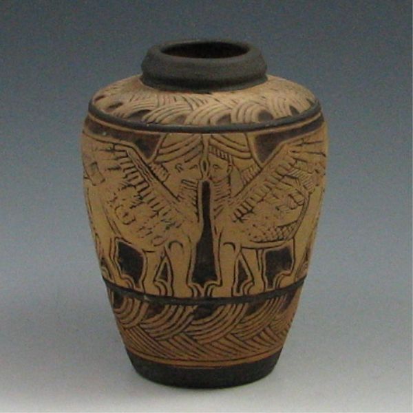 Weller Lebanon Vase unmarked chip 14496b