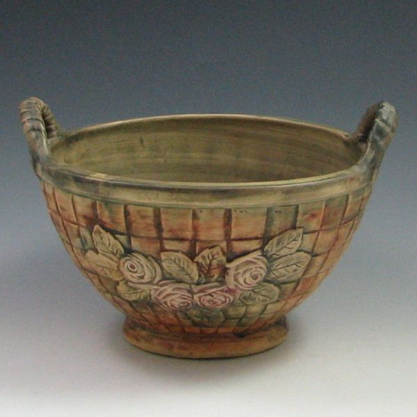 Weller Flemish Handled Bowl unmarked 14497c