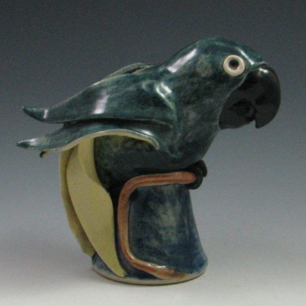 Sibley Studio Art Pottery Parrot signed