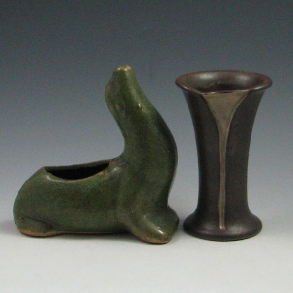 Studio Pottery Seal Planter and 1449ca