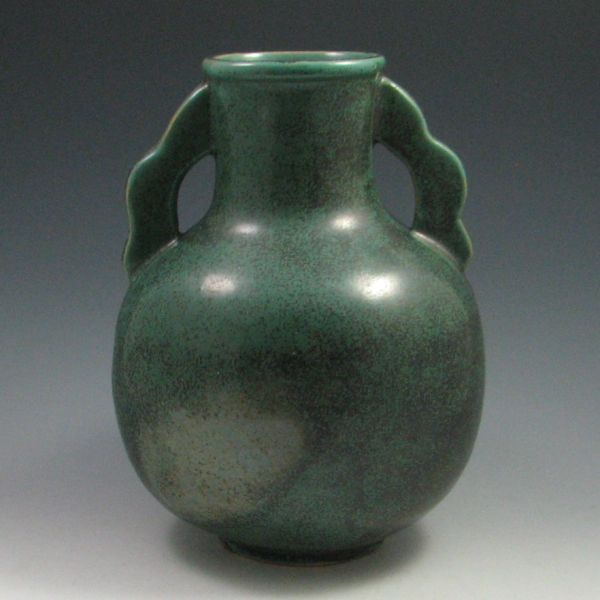 Art Pottery Handled Vase unmarked 1449f0