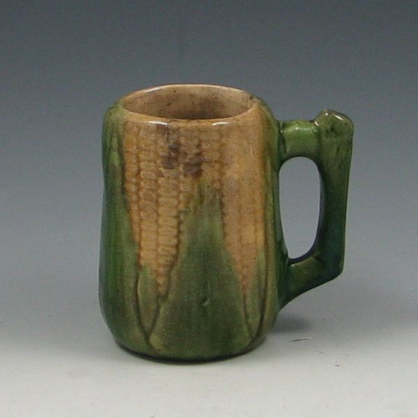 Brush-McCoy Majolica Corn Mug unmarked