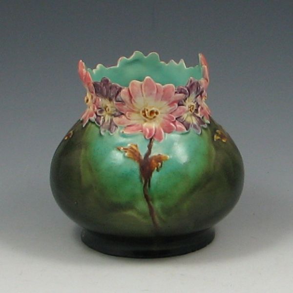 Majolica Floral Vase marked 4356 71