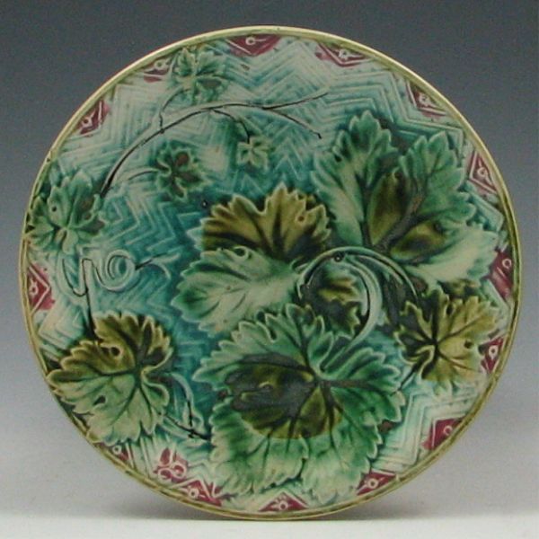 Majolica Maple Leaf Dish unmarked