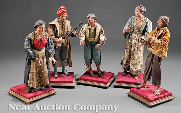 A Group of Five Antique Neapolitan 142558