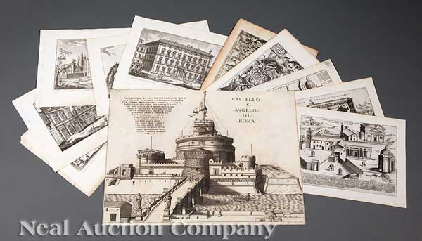 A Group of 100 Antique Engravings