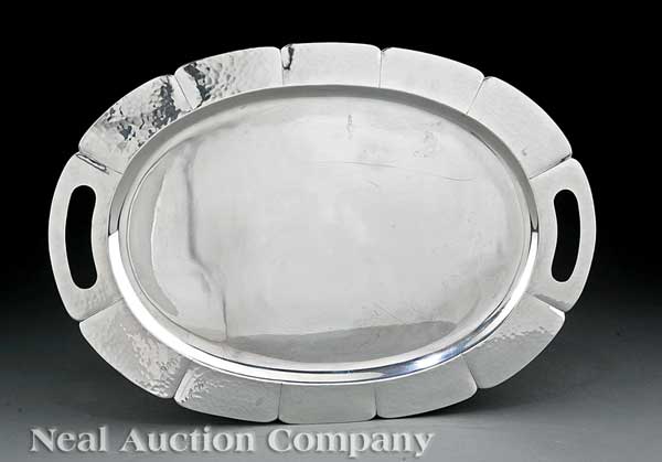 An American Arts and Crafts Silver Tray