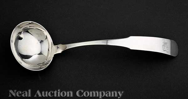 A Maryland Coin Silver Soup Ladle