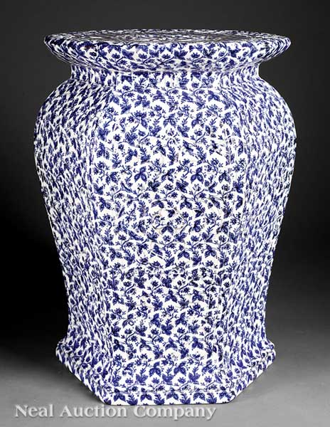 An English Blue and White Ceramic
