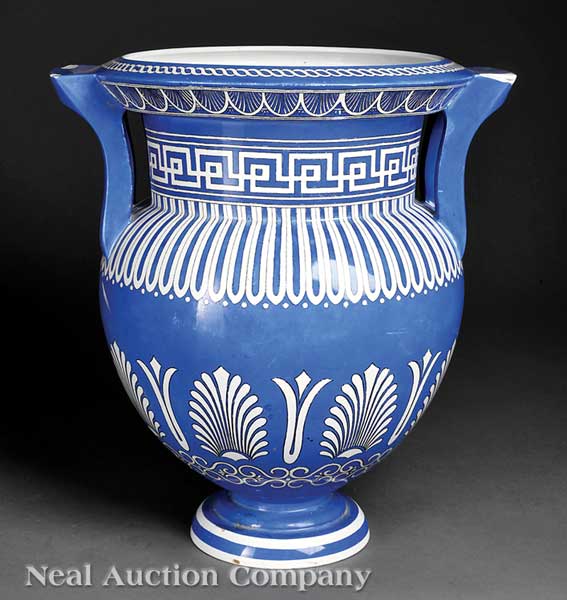 A Large English Porcelain Amphora