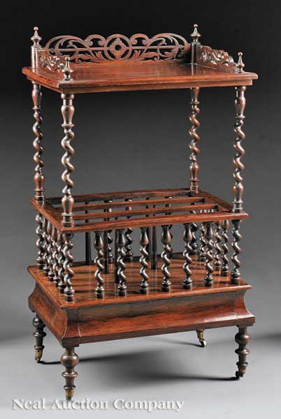 A Fine English Carved Rosewood