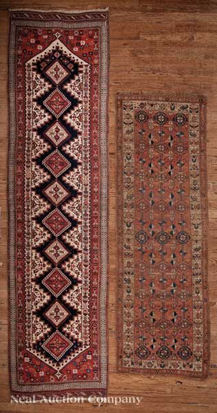 Two Semi Antique Persian Runners 14267d