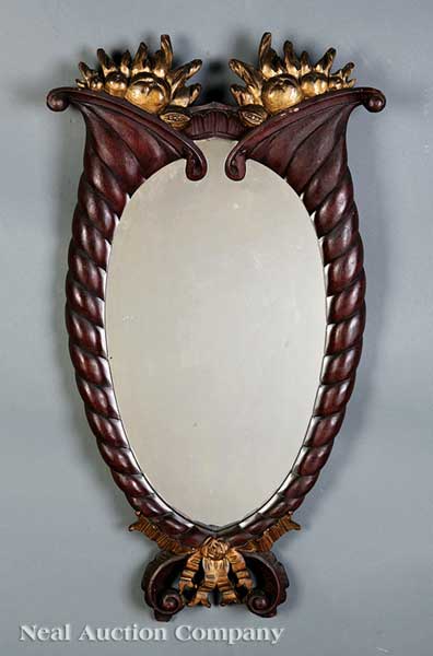 An Antique American Carved Mahogany