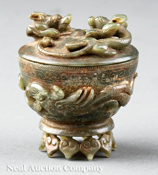 A Chinese Archaistic Jade Covered