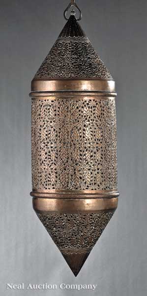 An Indian Brass Lantern pierced