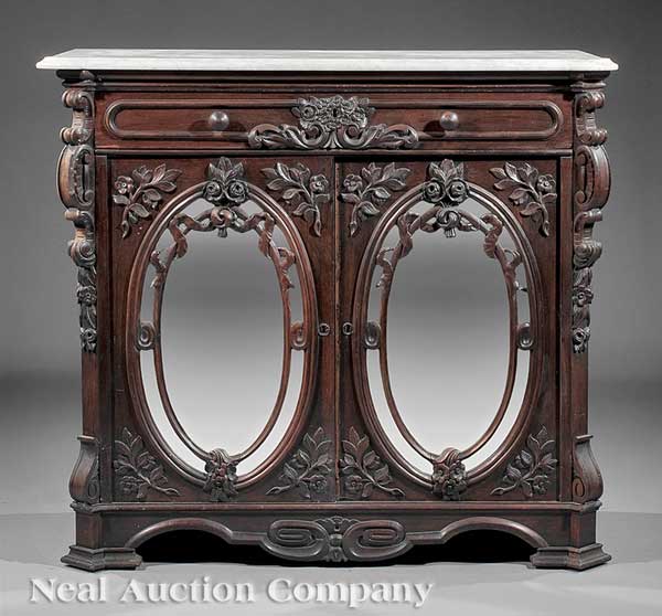 An American Rococo Carved Rosewood 142727