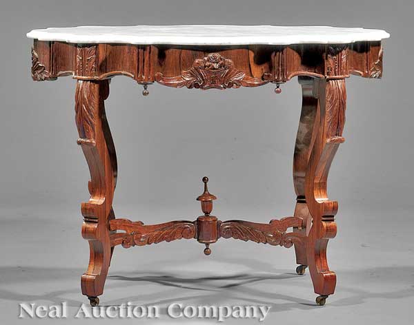 An American Rococo Carved Rosewood 142764