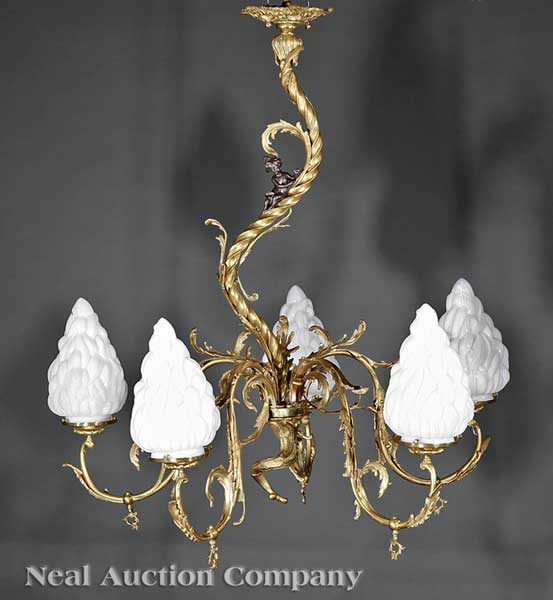 An American Rococo-Style Gilt and