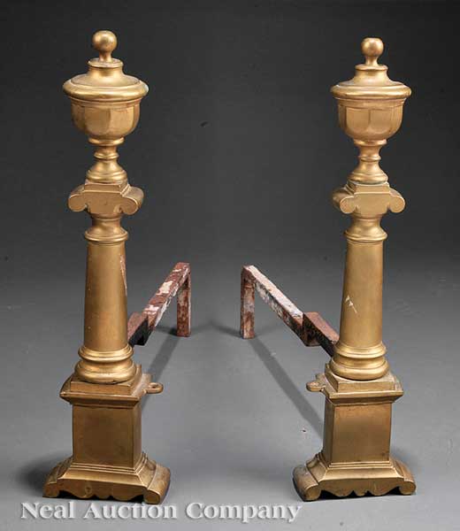 A Pair of American Classical Brass 142774