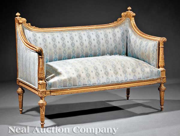 An Antique Louis XVI-Style Carved