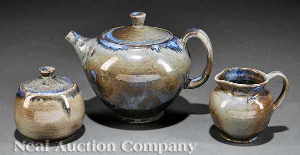 A Shearwater Pottery Tea Set c  1427ad