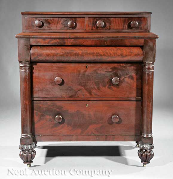 An American Carved Mahogany Chest