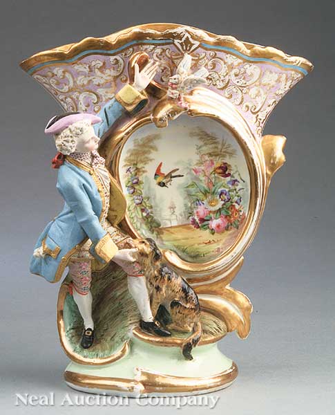 A Paris Porcelain Figural Flare 1427fd