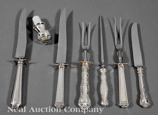 A Group of Sterling Silver Handled 142801