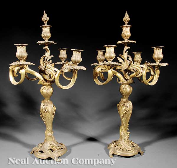 A Pair of Antique Louis XV-Style Gilt