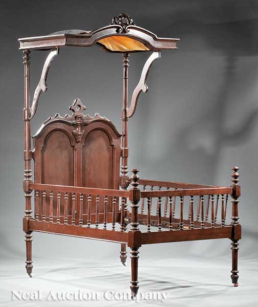 An American Rococo Carved Walnut