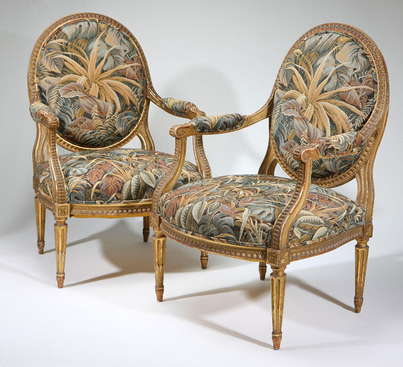 Probably 19th century upholstered